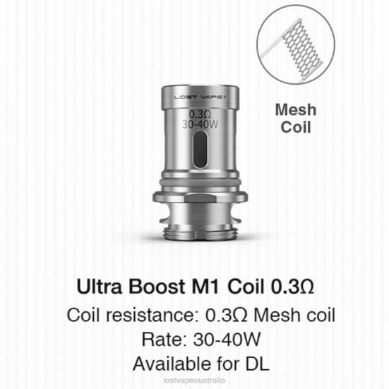 Lost Vape Ultra Boost Coils (5-Pack) M1 V2 0.3ohm - Lost Vape price Australia B86J346