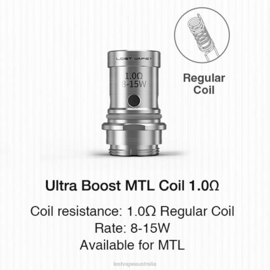 Lost Vape Ultra Boost Coils (5-Pack) MTL V2 1.ohm - Lost Vape review Australia B86J350