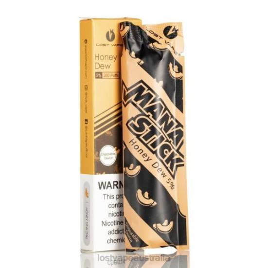 Lost Vape Mana Stick Disposable | 300 Puffs | 1.2mL Honey Dew 5% - Lost Vape review Australia B86J520