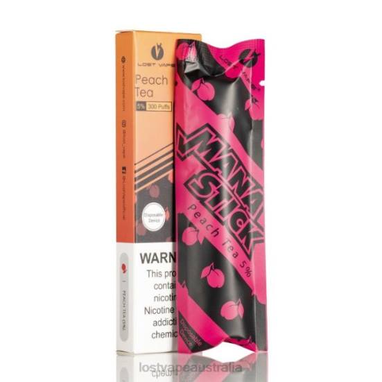 Lost Vape Mana Stick Disposable | 300 Puffs | 1.2mL Peach Tea 5% - Lost Vape contact Australia B86J525