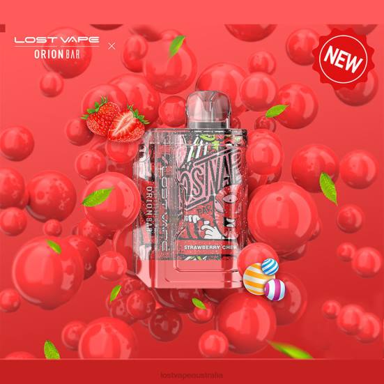 Lost Vape Orion Bar Disposable | 7500 Puff | 18mL | 50mg Strawberry Chew - Lost Vape flavors Australia B86J91